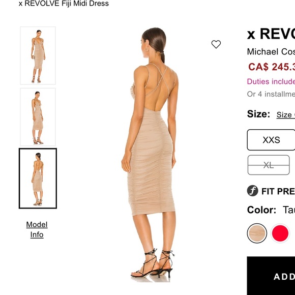 X REVOLVE FIJI MIDI DRESS IN TAUPE
Michael Costello - Picture 2 of 6